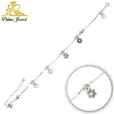 Gümüş Zirkon Taşlı Bilezik / Bileklik